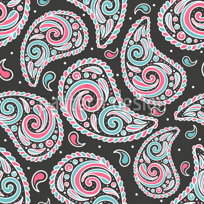 400x400 Groovy Paisley Vector Design