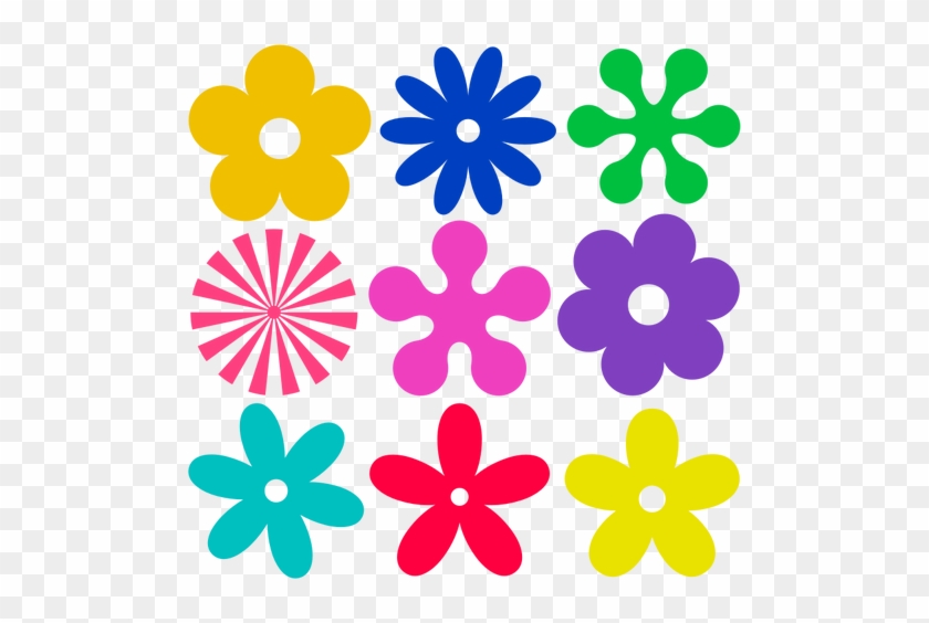 840x564 Selection Of Retro Flowers Vector Graphics