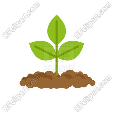 400x400 Sprout Grows From Ground Vector Image Vector Artwork Of Plants
