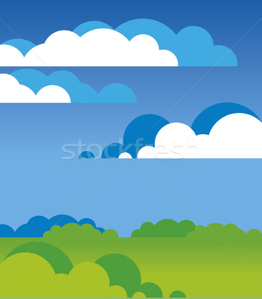 525x600 Simple Sky And Ground Vector Illustration G P (Galyna) ( 1565148
