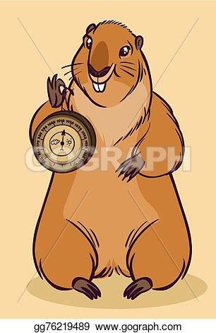 306x470 Funny Cartoon Groundhog. Vector Illustration Groundhog Amp Homes