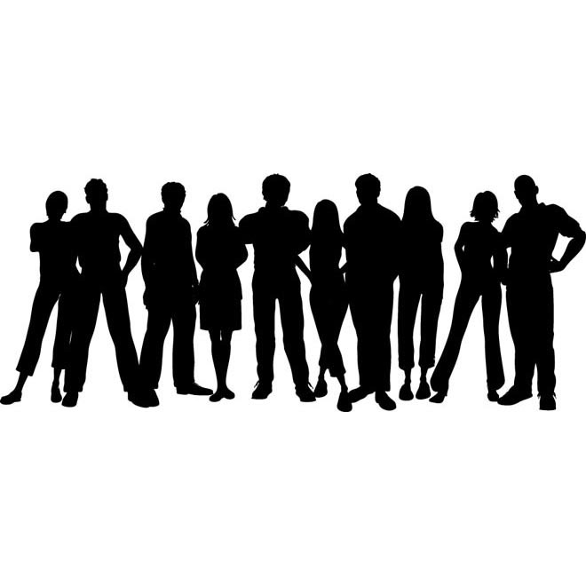 660x660 Free Vector Vector Group Of People Standing Clip Art