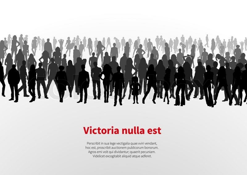 800x566 A Large Group Of People. Vector Background Stock Vector Colourbox