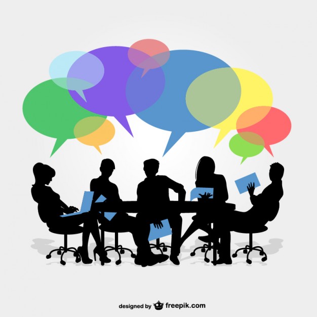 626x626 Business Group Meeting Vector Free Download