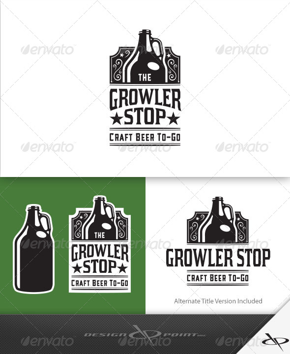 590x720 Growler Stop Logo By Designpoint Graphicriver