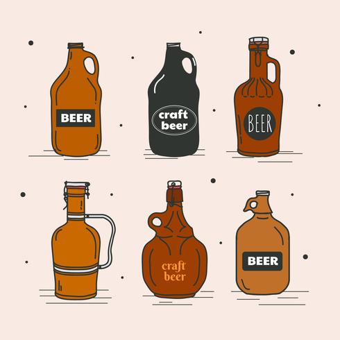 490x490 Growler Vector Set