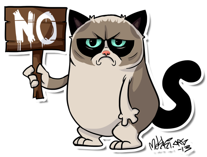 800x609 Grumpy Cat Face Vector Freeuse