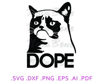 340x270 Grumpy Cat Vector Etsy