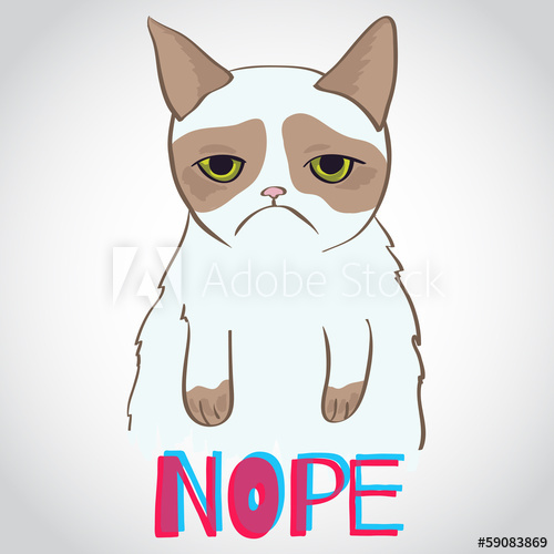 500x500 Vector Grumpy Cat