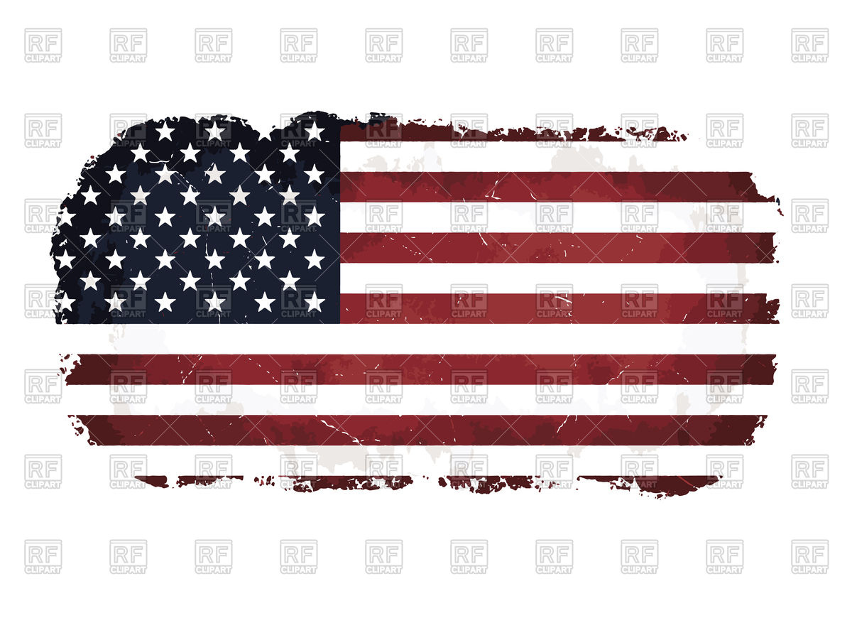 1200x870 American Flag Grunge Abstract Design Vector Image Vector Artwork