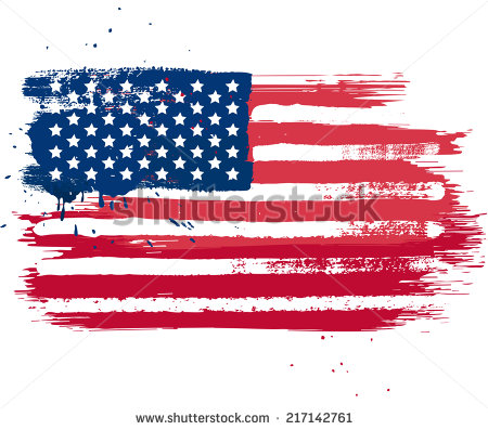 450x397 Distressed American Flag Clipart Png