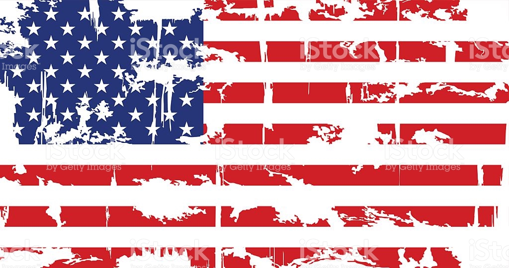 1024x540 American Flag Clipart Distressed