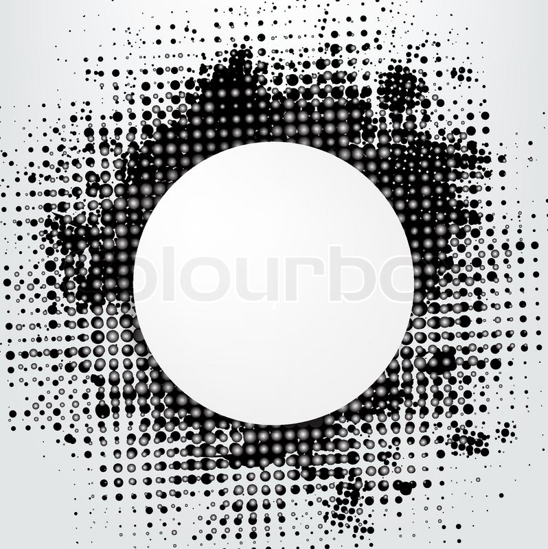 798x800 Grunge Background With Speech Bubble, Vector Illustration Stock