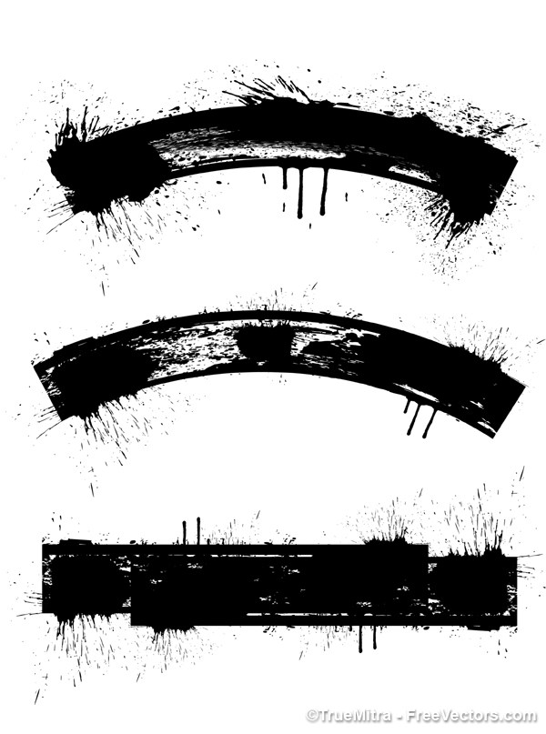 600x807 Download Free Grunge Scatter Banners Vector Illustration