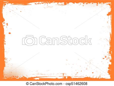 450x339 Horizontal Orange And Black Halloween Background, Grunge Border