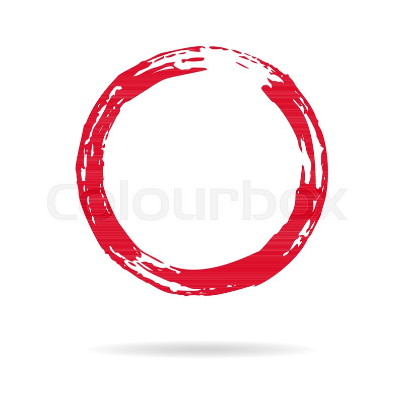 800x800 Hand Painted Grunge Circle. Black Round Blob Hand Drawn With Ink