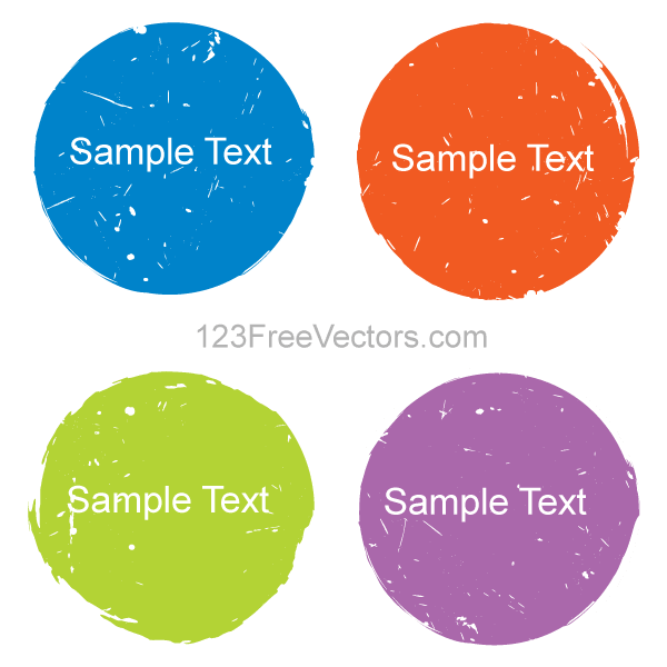 600x600 Free Color Grunge Circle Design Elements Psd Files, Vectors