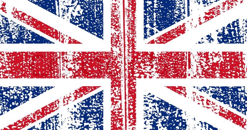 800x422 British Grunge Flag. Vector Illustration. Grunge Effect Can Be
