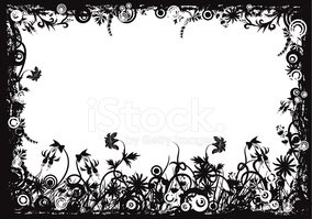 284x199 Floral Grunge Frame, Vector Stock Vectors