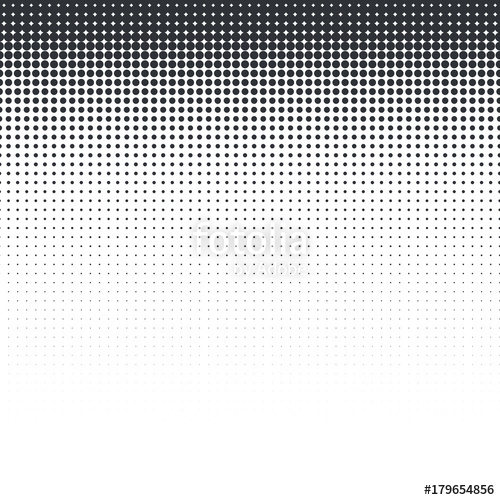 500x500 Grunge Halftone Textured Pattern With Dots. Vector Pop Art Dotted