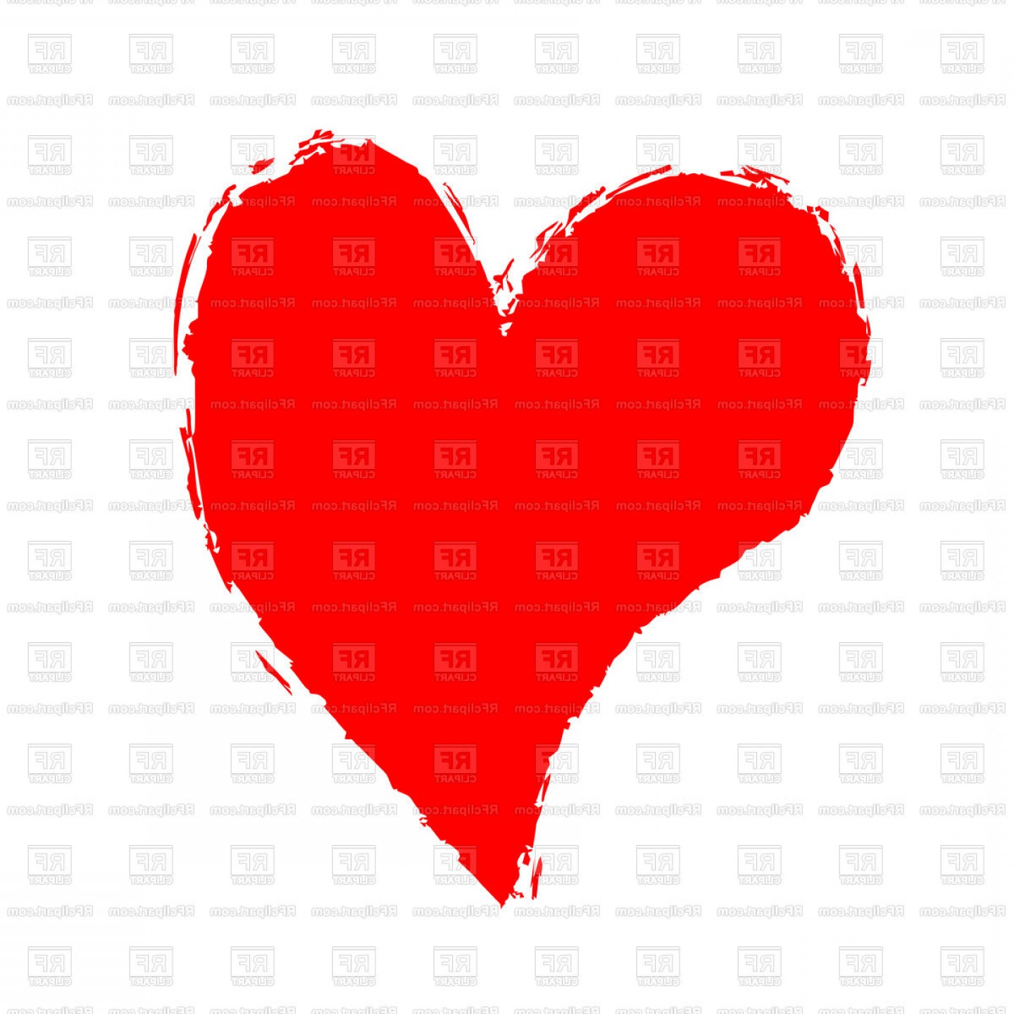 1440x1440 Heart Grunge Style Vector Clipart Orangiausa