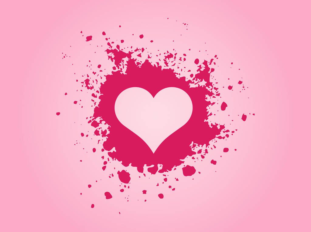 1024x765 Pink Grunge Heart Vector Art Amp Graphics