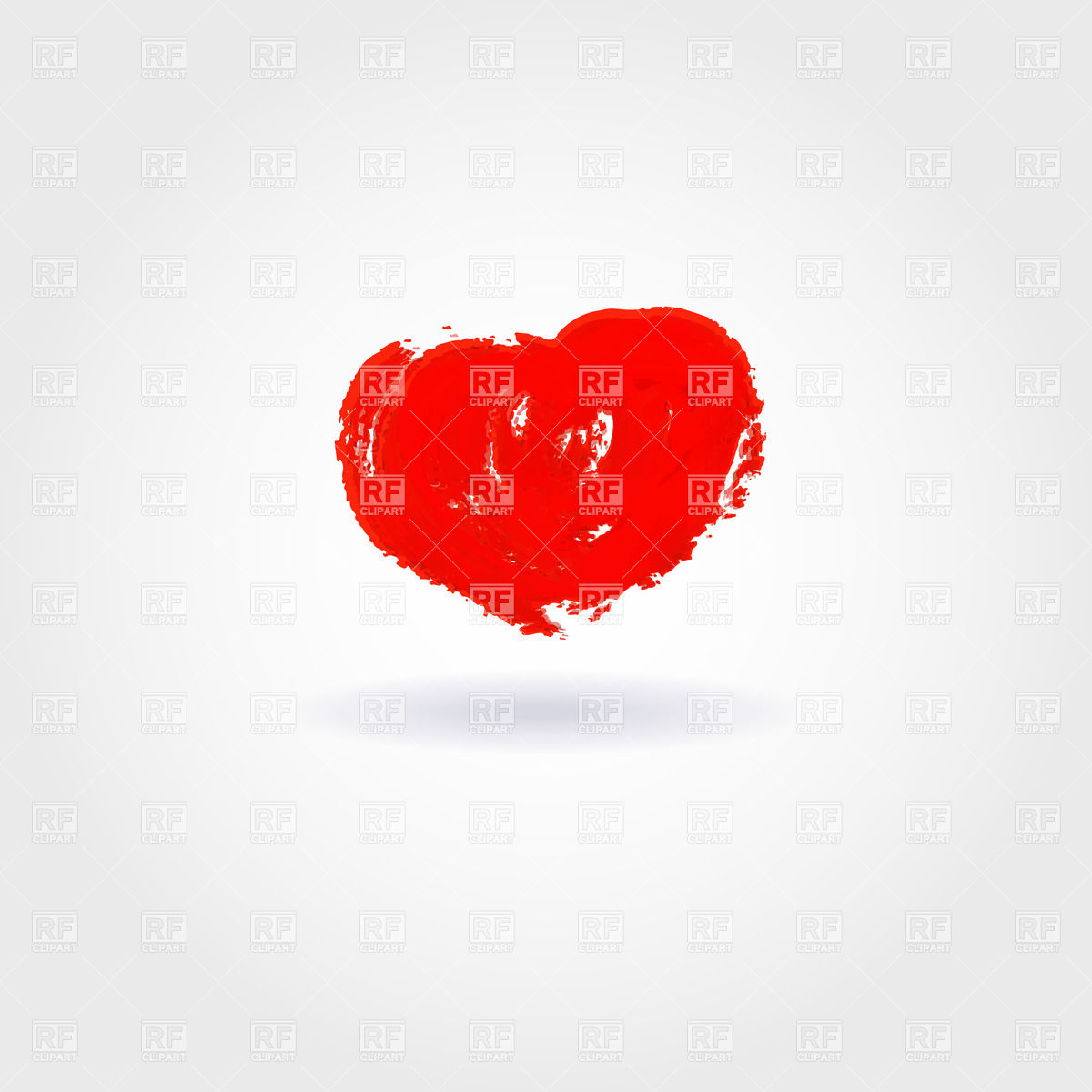 1200x1200 Red Watercolor Grunge Heart Vector Image Vector Artwork Of