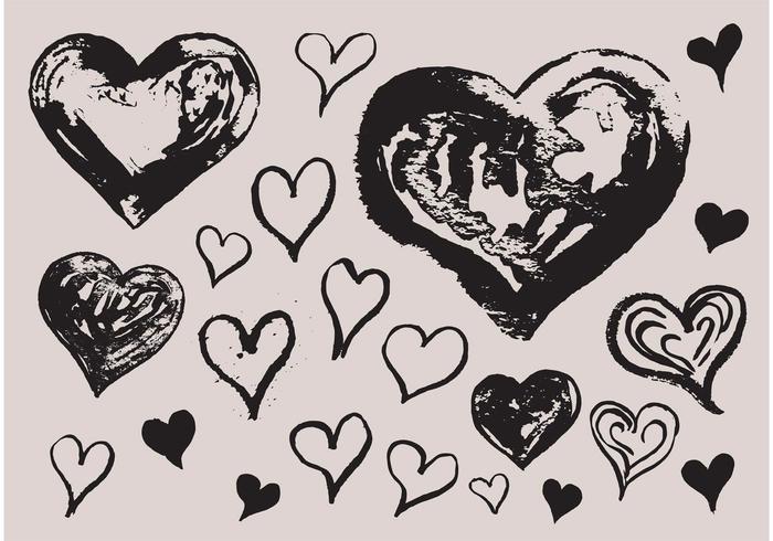 700x490 Free Grunge Heart Vectors