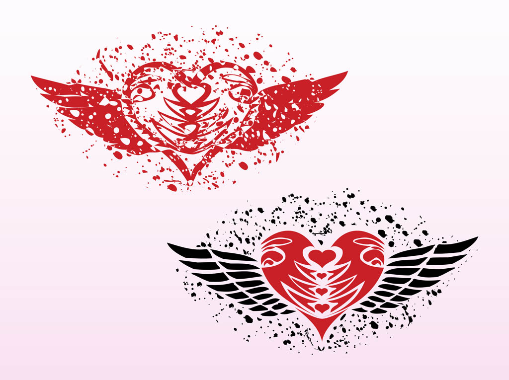 1024x765 Grunge Heart Designs Vector Art Amp Graphics