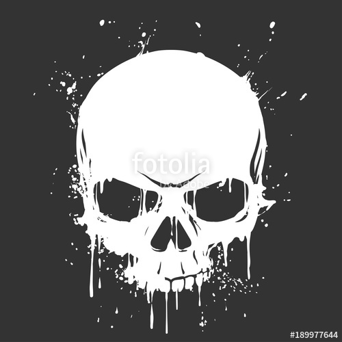 500x500 Grunge Skull Paint Stock Image And Royalty Free Vector Files On