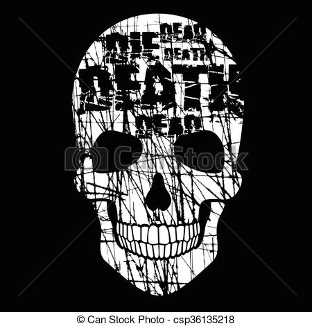 450x470 Grunge Skull. Gothic Coat Of Arms With Skull, Grunge.vintage