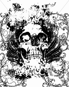 269x340 Image 508476 Grunge Skull Vector Illustration From Crestock Stock