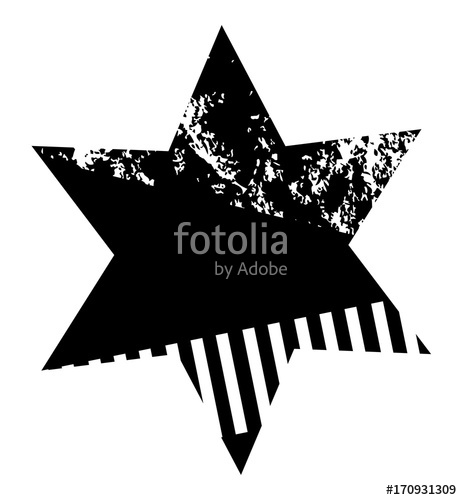 462x500 Grunge Star Vector