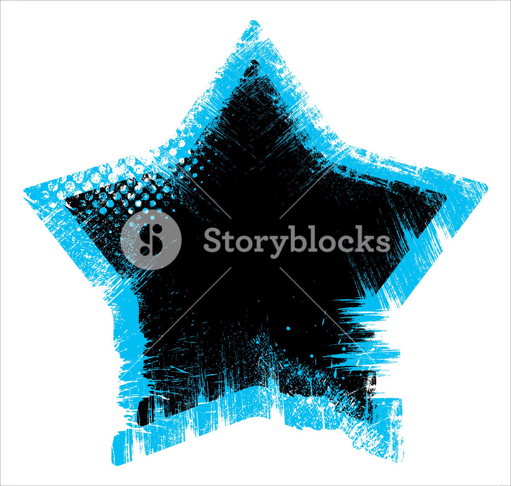1000x950 Grunge Star Vector Royalty Free Stock Image