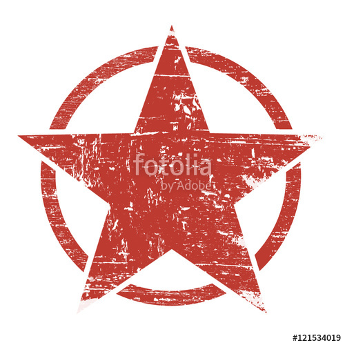 500x500 Grunge Red Star In Circle Stock Image And Royalty Free Vector