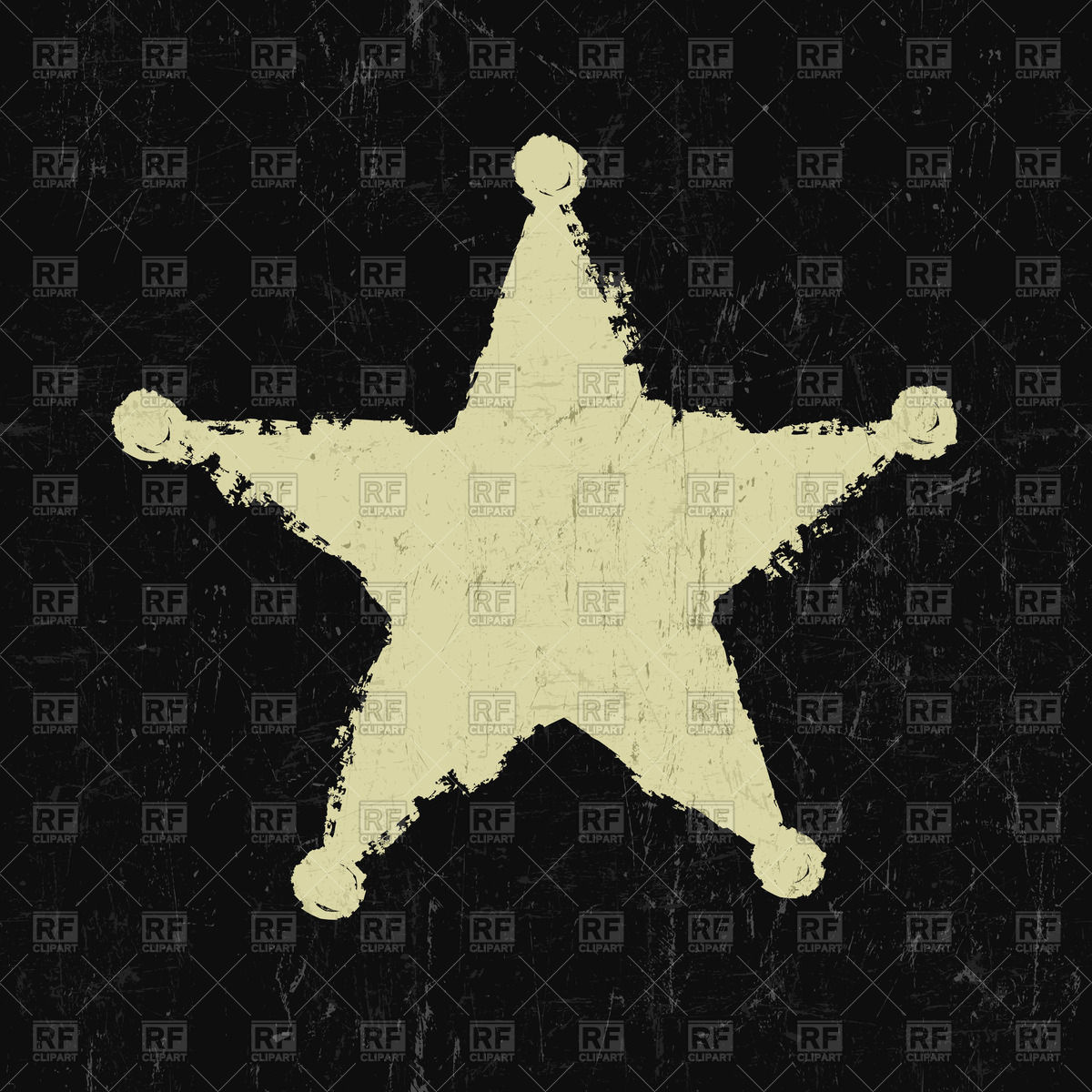 1200x1200 Grunge Sheriff Star Vector Image Vector Artwork Of Icons And