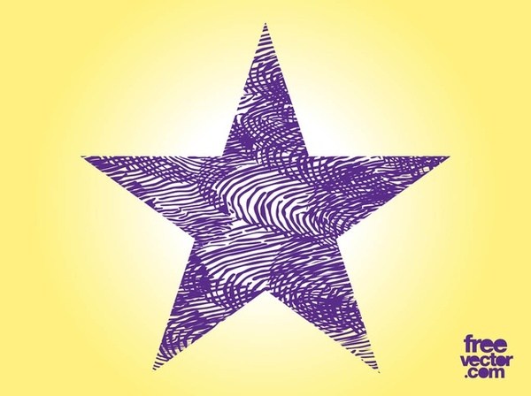 600x448 Purple Grunge Star Free Vector 123freevectors