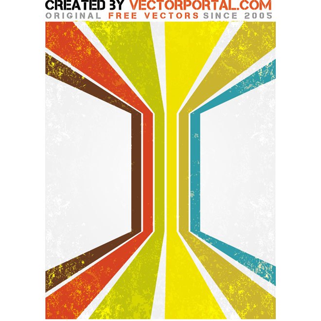 660x660 Retro Grunge Stripes Free Vector 123freevectors