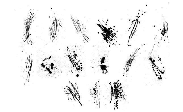 645x395 Grunge Drips Vector Pack For Adobe Illustrator