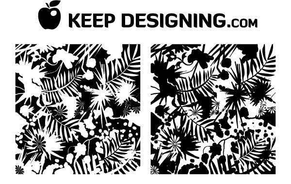 600x380 Jungle Splatter Wallpaper Grunge Vector Free