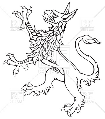 354x400 Mythological Heraldic Monster