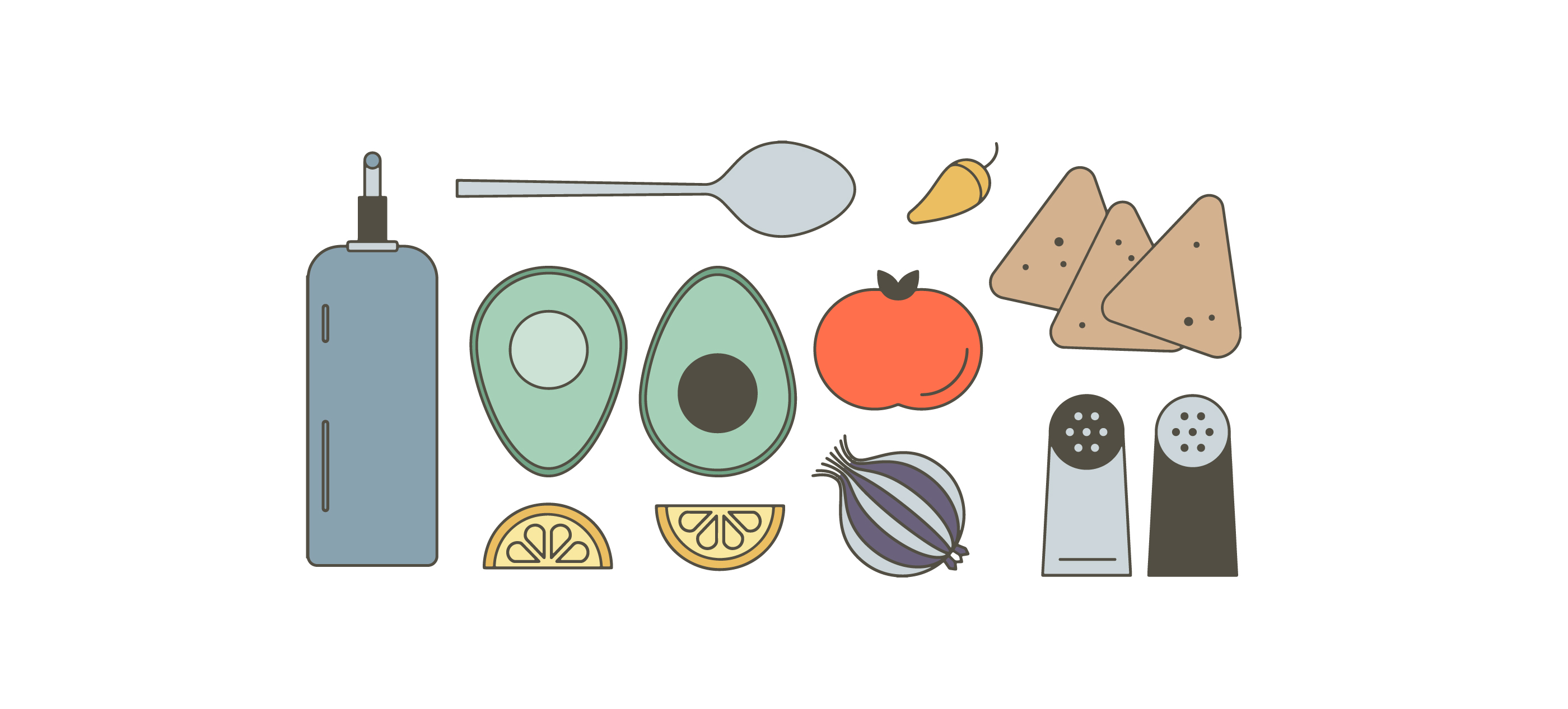 2800x1267 Guacamole Free Vector Art