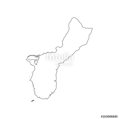 500x500 Guam Map Silhouette Stock Image And Royalty Free Vector Files On
