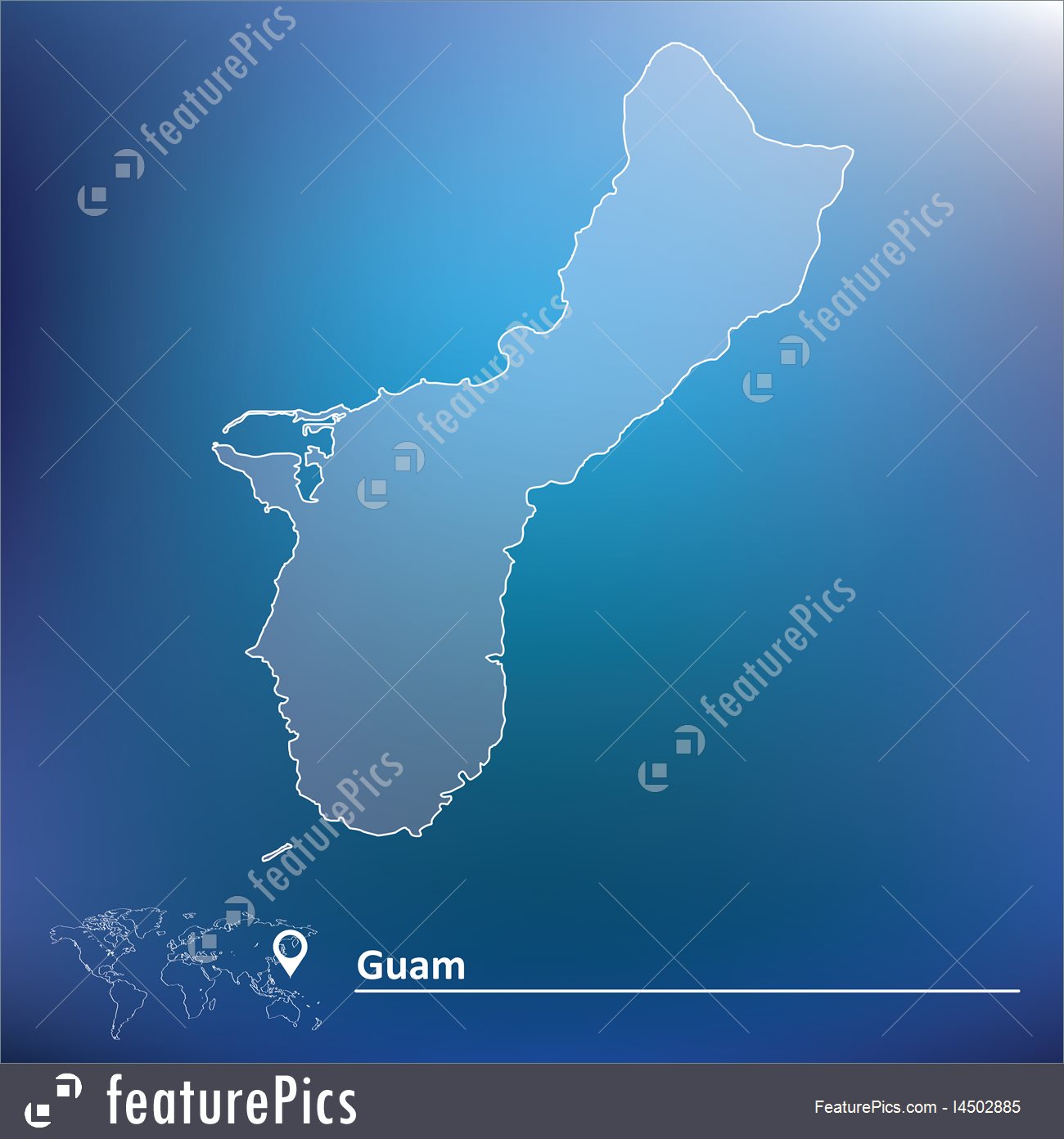 1300x1392 Signs And Info Map Of Guam