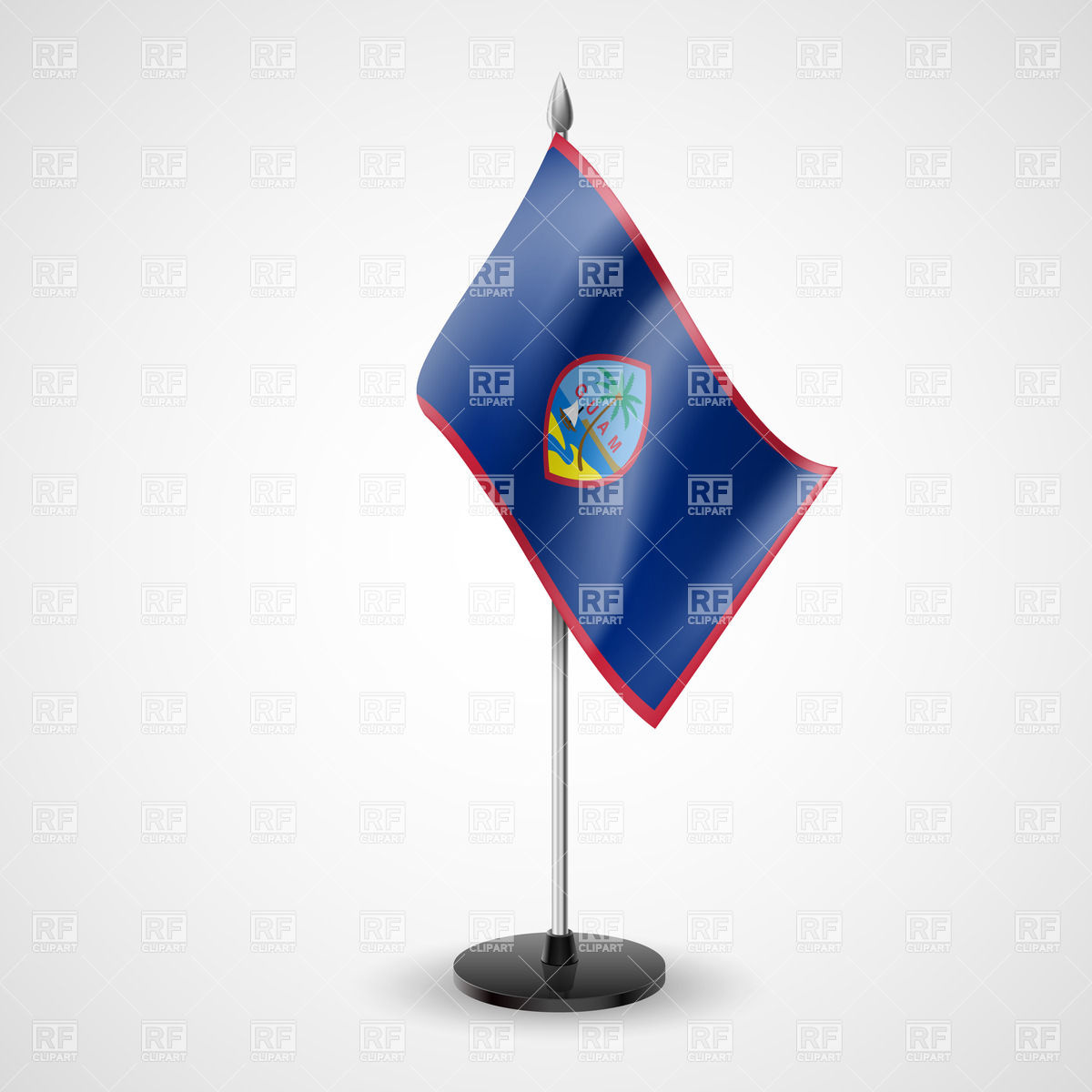 1200x1200 State Table Flag Of Guam Vector Image Vector Artwork Of Objects