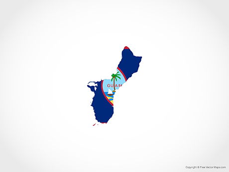 460x345 Vector Map Of Guam
