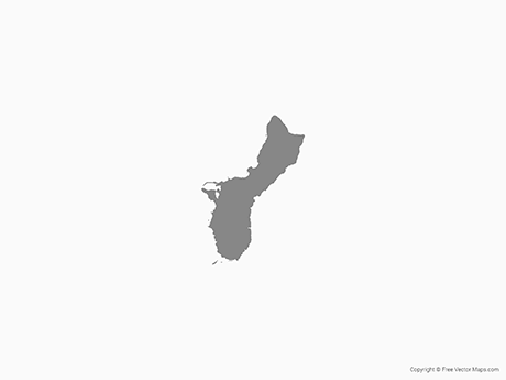 460x345 Vector Maps Of Guam Free Vector Maps