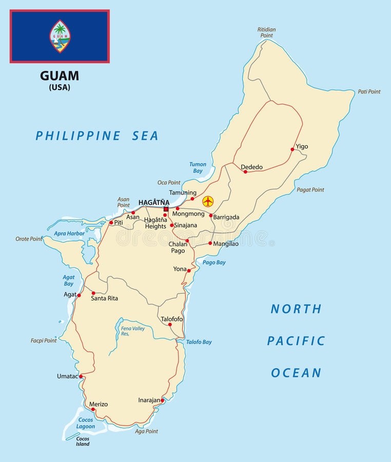 762x900 Guam Map Stock Vector Illustration Of Outline America 77790949