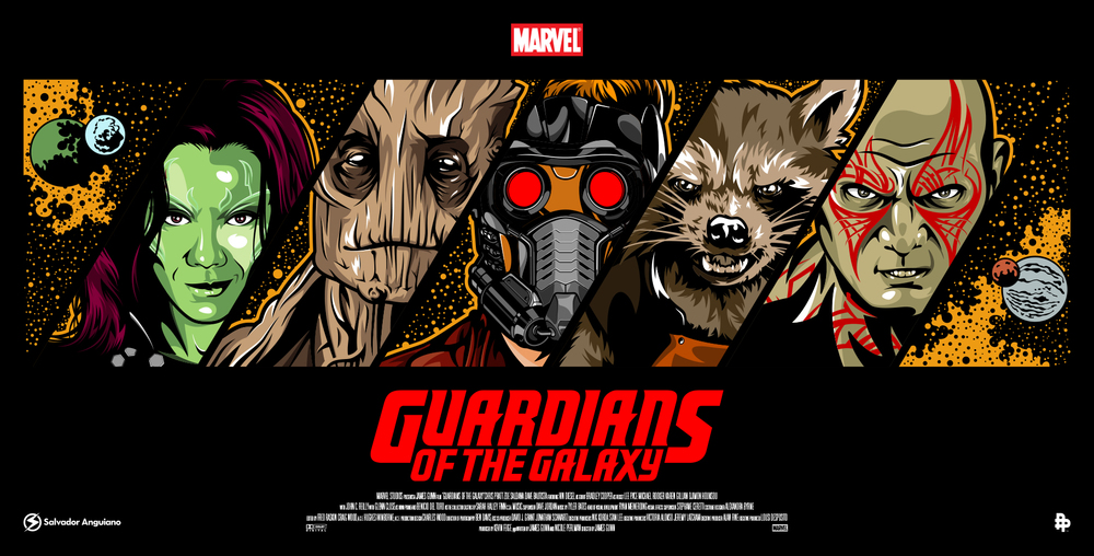 1000x508 More Guardians Of The Galaxy Art From The Poster Posse Geektyrant