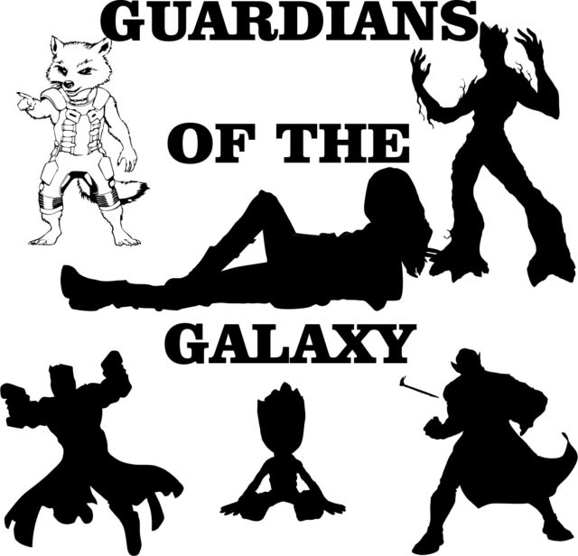 640x616 40 Guardians Of The Galaxy Vector Clipart For Vinyl Cutter Ebay